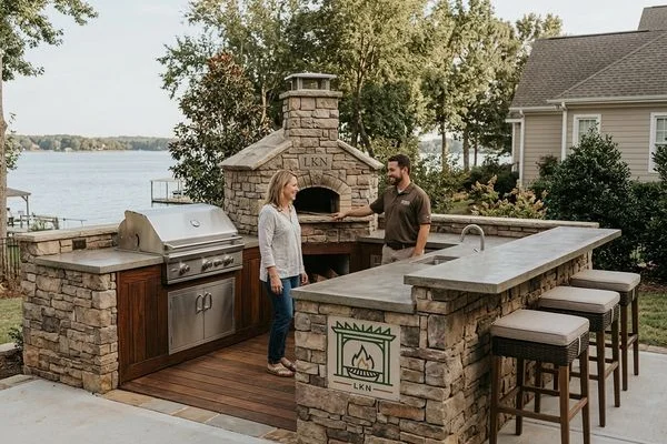 Lake Norman outdoor kitchen project 2