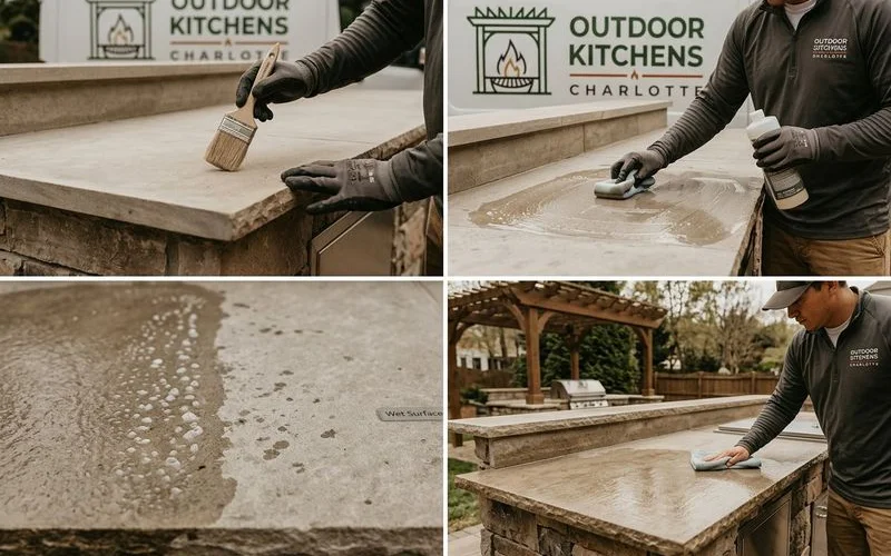 Countertop sealing process step by step