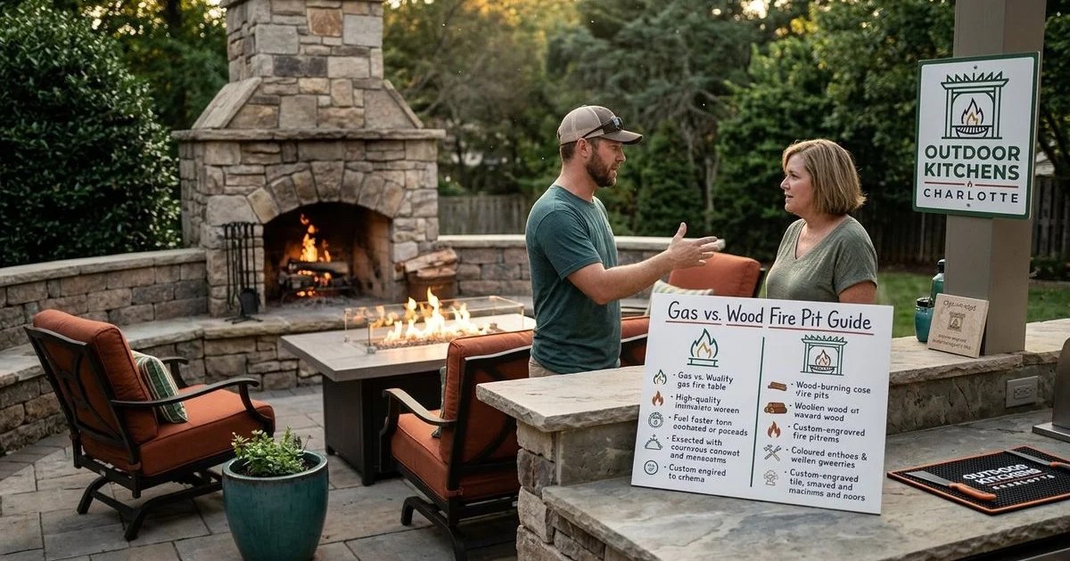 Gas vs Wood-Burning Fire Pit on Lake Norman: Pros, Cons, and Costs