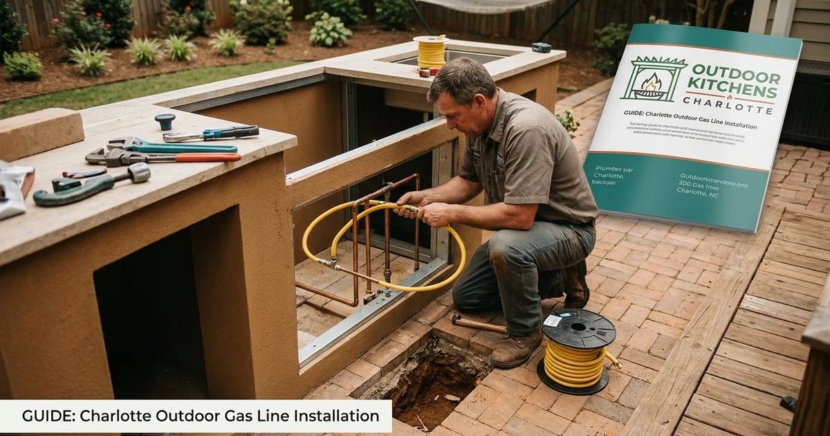 How to Plan Plumbing and Gas Lines for Your Lake Norman Outdoor Kitchen