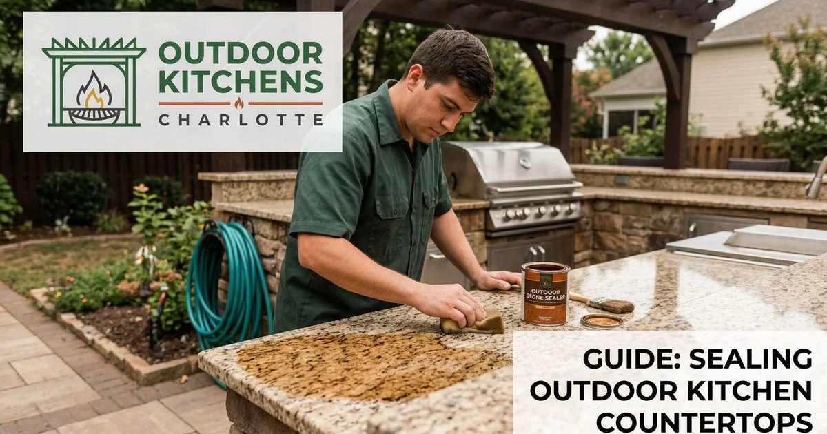 How to Seal Outdoor Kitchen Countertops for Lake Norman Weather