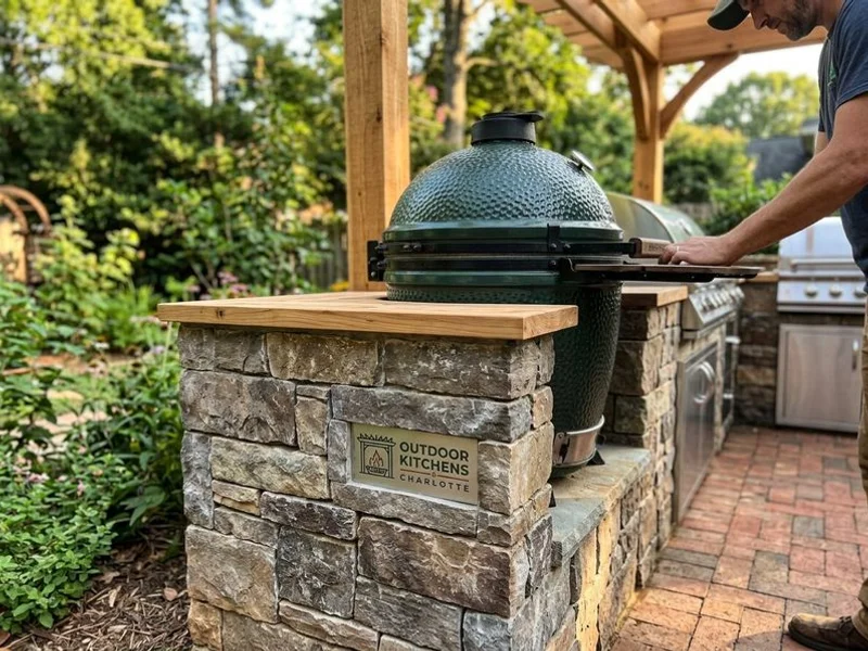 Built-In Grill Islands Lake Norman project example 3