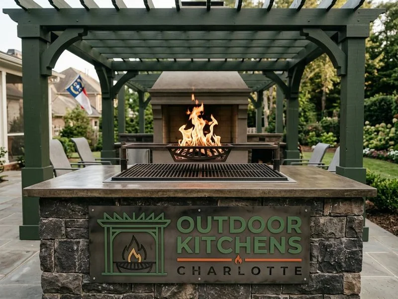 Custom Outdoor Kitchen Design Lake Norman project example 4