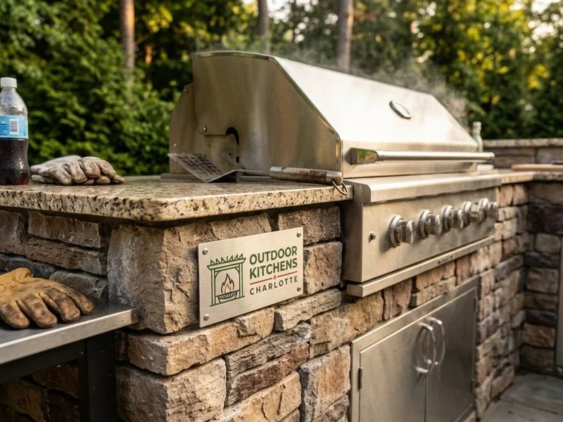 Built-In Grill Islands Lake Norman project example 4