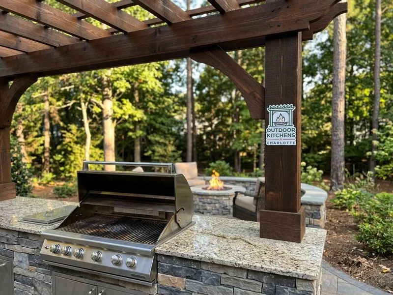 Outdoor Kitchen Installation Lake Norman project example 4