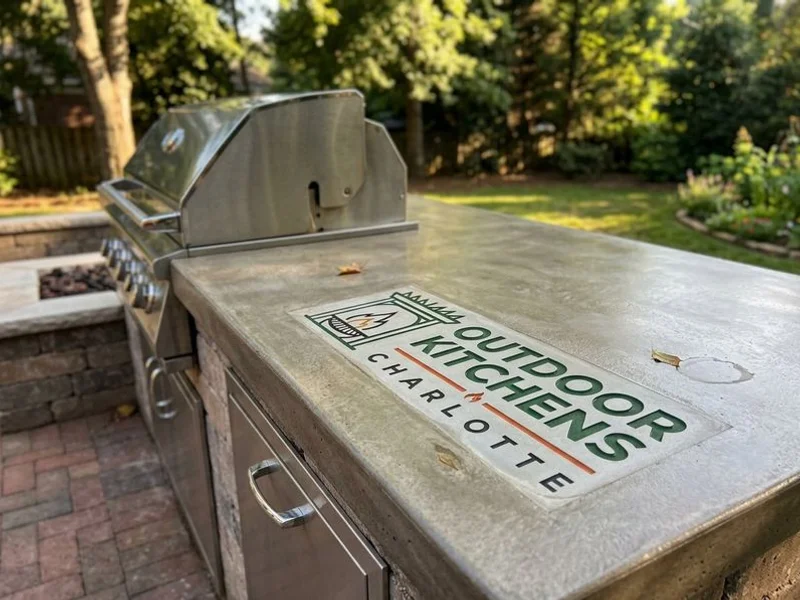 Outdoor Kitchen Countertops Lake Norman project example 3