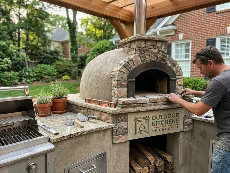 Luxury Outdoor Kitchens Lake Norman project example 2