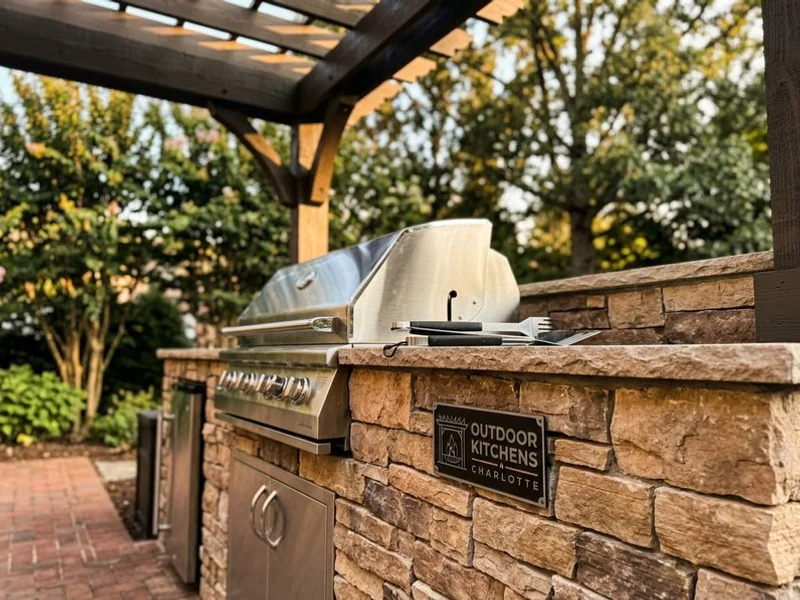 Stone & Masonry Outdoor Kitchens Lake Norman project example 4