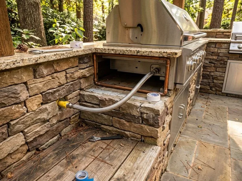Outdoor Kitchen Installation Lake Norman project example 2