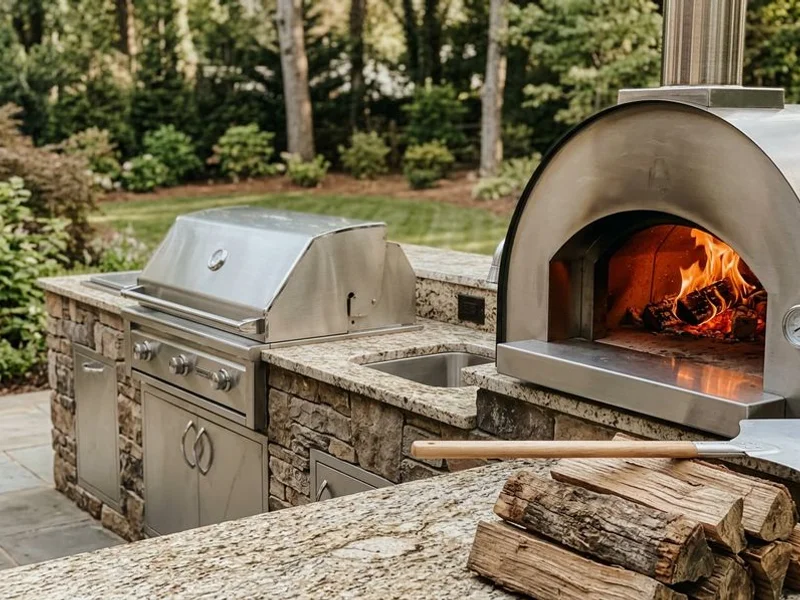 Stone & Masonry Outdoor Kitchens Lake Norman project example 2