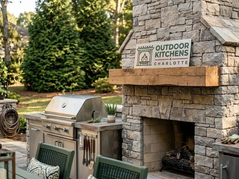 Outdoor Fireplaces & Fire Pits Lake Norman project example 2