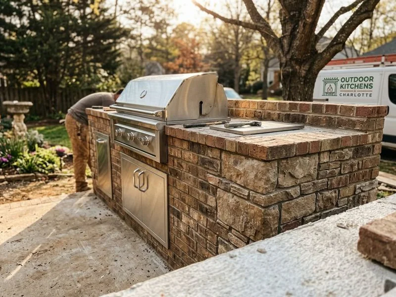 Outdoor Kitchen Installation Lake Norman project example 3