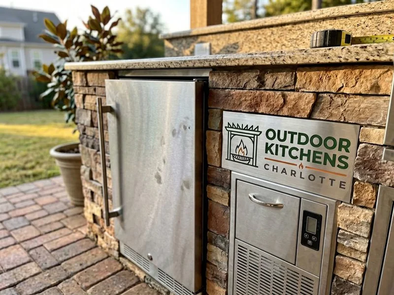 Outdoor Kitchen Appliances Lake Norman project example 3