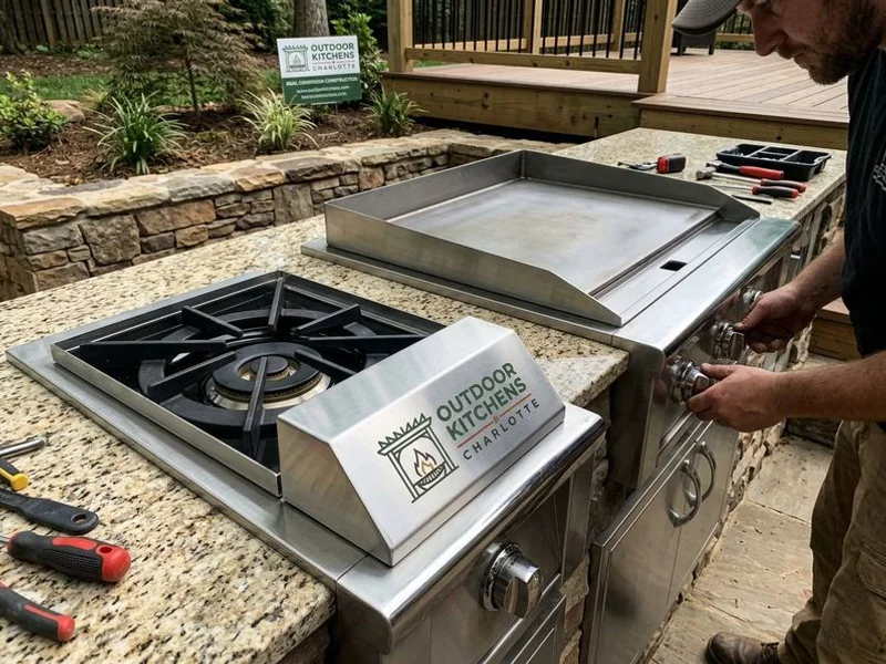 Outdoor Kitchen Appliances Lake Norman project example 4