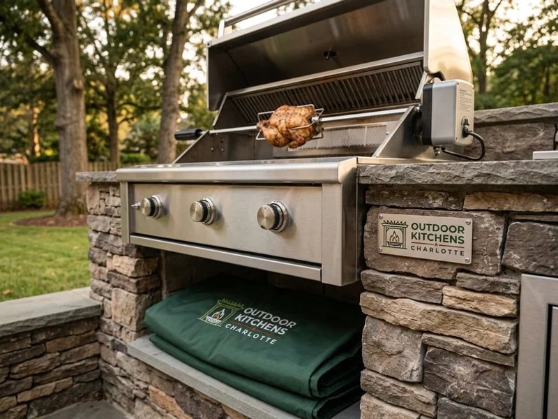 Outdoor Kitchen Appliances Lake Norman project example 1