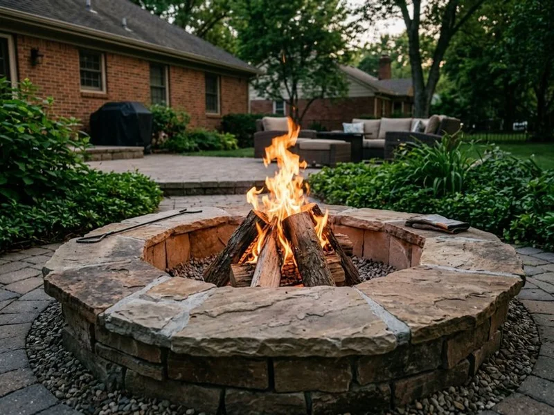 Outdoor Fireplaces & Fire Pits Lake Norman project example 4