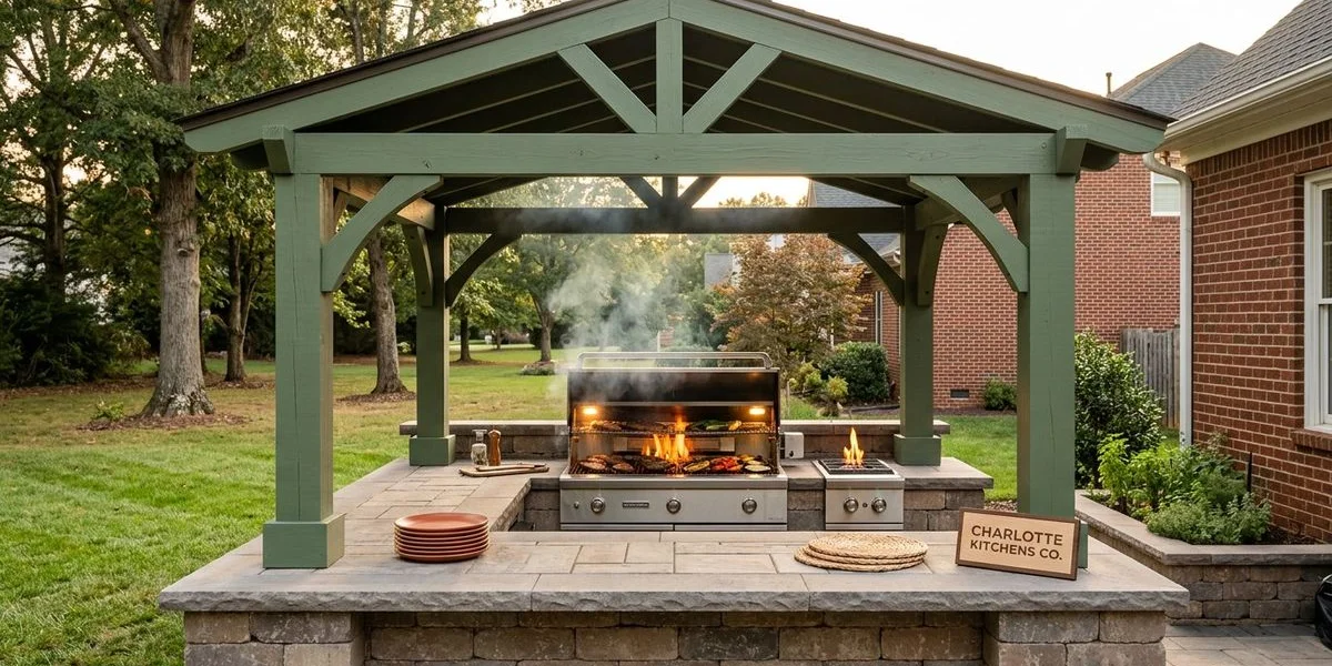 Covered Outdoor Kitchens Lake Norman