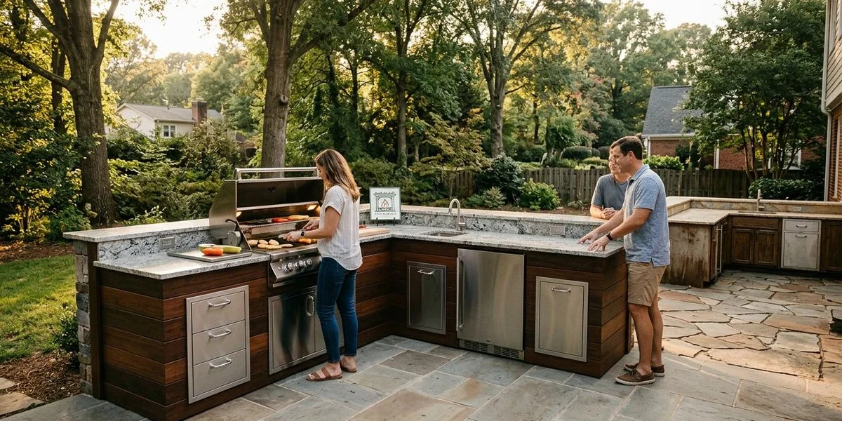 Outdoor Kitchen Remodels Lake Norman - Refresh Your Lakefront Patio